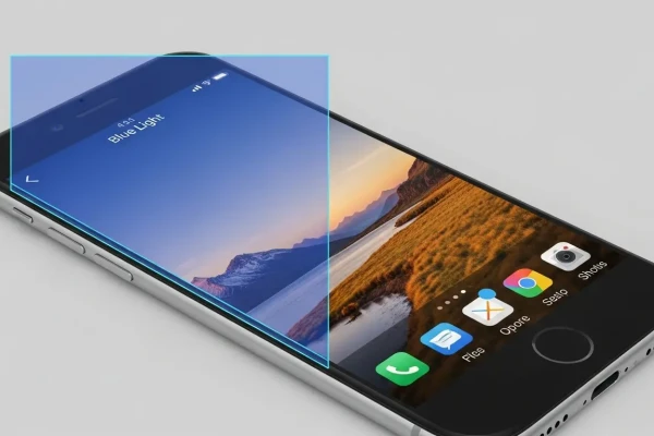 illustrasi-filter-cahaya-biru-handphone